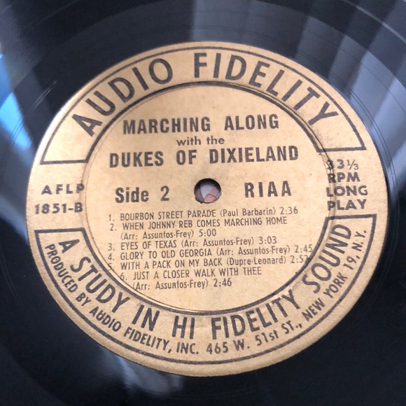 Dukes Of Dixieland Marching Along With... Vol. 3 Vinyl Lp '57 - Picture 4 of 9